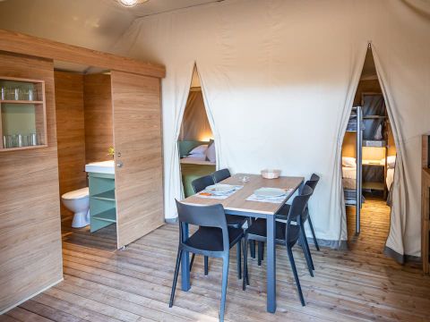 Tente en toile et en bois 5 personnes - Safari Savannah