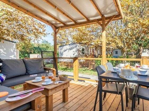 MOBILHOME 6 personnes - Mobil-home | Premium | 3 Ch. | 6 Pers. | Terrasse Lounge | Clim.