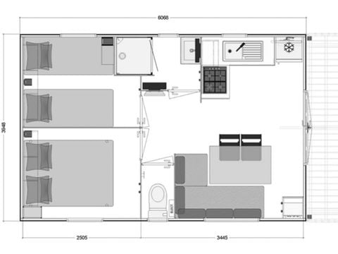 MOBILHOME 6 personnes - COTTAGE 4/6 PERS