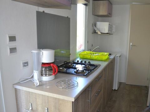 Mobilhome 6 personnes - 3ch 5+1enf Terrasse Semi-Couverte TV pas de Clim
