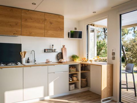 MOBILHOME 3 personnes - Living 28m² - 2 chambres - clim
