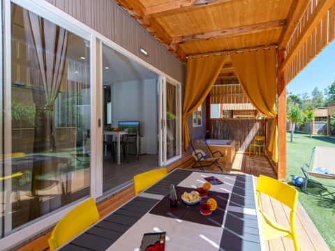 MOBILHOME 5 personnes - DREAM JACUZZI avec deux chambres à coucher