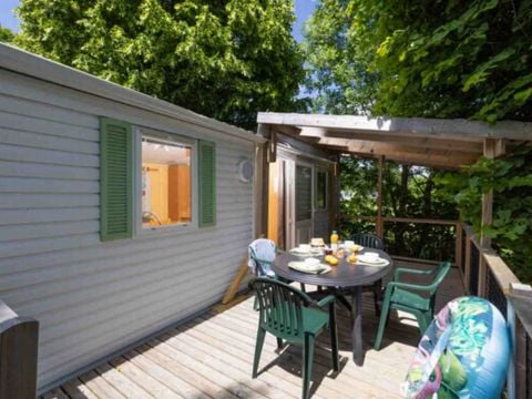 MOBILHOME 4 personnes - CLASSIQUE TERRASSE COUVERTE 27M²