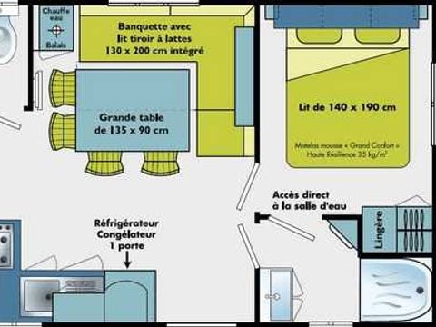 MOBILHOME 6 personnes - CONFORT 30M²