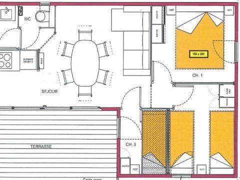 CHALET 6 personnes - Privilège 4 adultes + 2 enfants Prestige