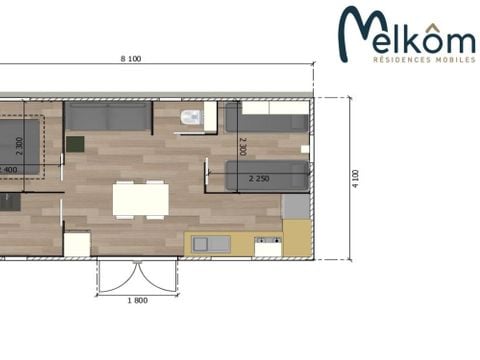MOBILHOME 4 personnes - Cottage Oasis 2 chambres
