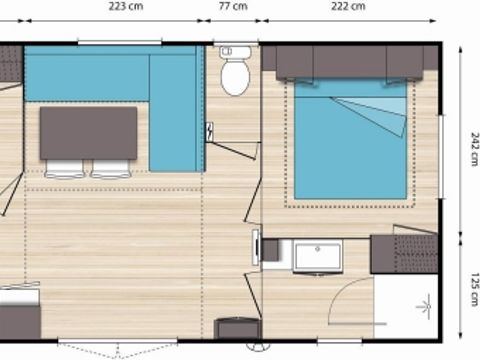 MOBILHOME 4 personnes - Grand confort Riviéra