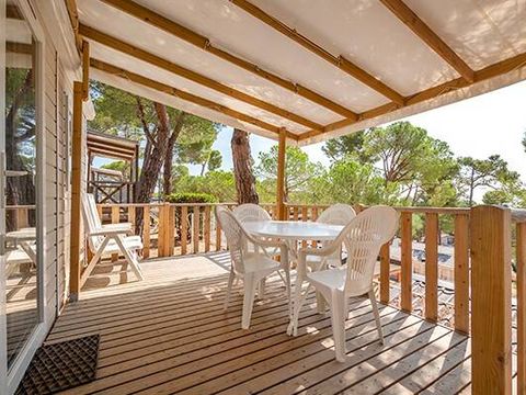 MOBILHOME 4 personnes -  Comfort | 2 Ch. | 4 Pers. | Terrasse surélevée | Clim.