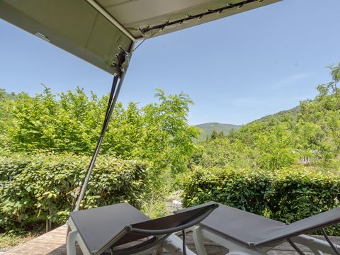 TENTE TOILE ET BOIS 6 personnes - Tente glamping Larzac