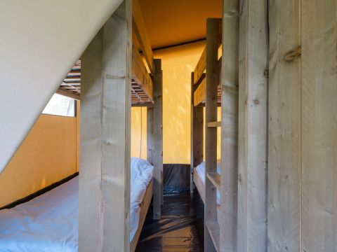 TENTE TOILE ET BOIS 6 personnes - Tente glamping Larzac