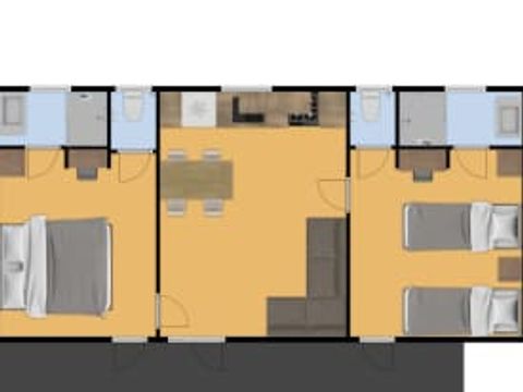 MOBILHOME 4 personnes - Mobil home Templiers