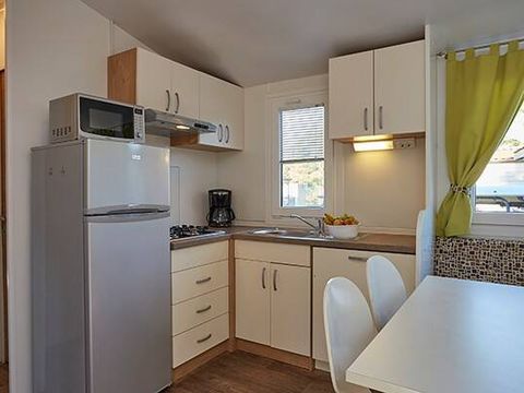MOBILHOME 6 personnes - Mobil-home | Premium | 3 Ch. | 6 Pers. | Terrasse surélevée | 2 SDB | Clim.