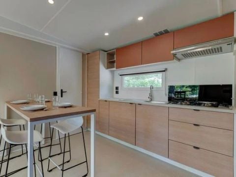 Mobilhome 6 personnes - Comfort XL | 3 Ch. | 6 Pers. | Terrasse surélevée | Clim. | TV