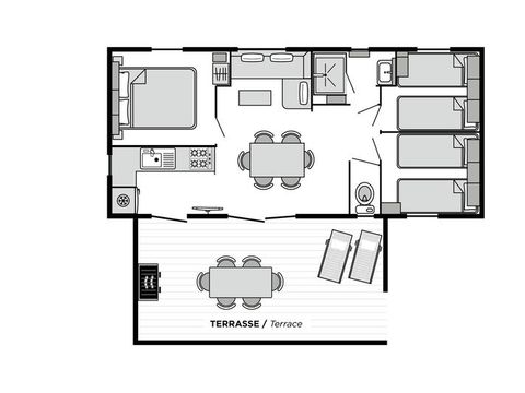 MOBILHOME 6 personnes - Bahia PREMIUM