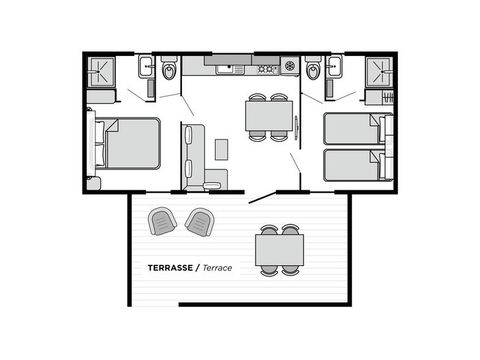 MOBILHOME 4 personnes - Olbia CONFORT Climatisé