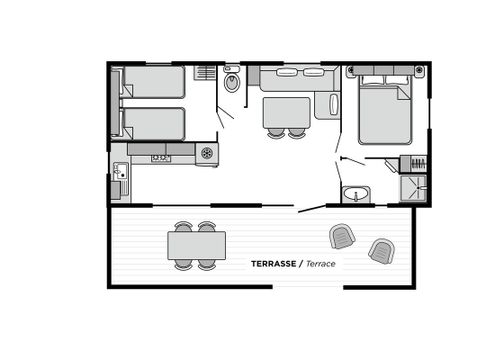 MOBILHOME 4 personnes - Riviera STANDARD Climatisé