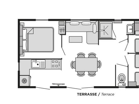 MOBILHOME 6 personnes - Bahia CONFORT Climatisé