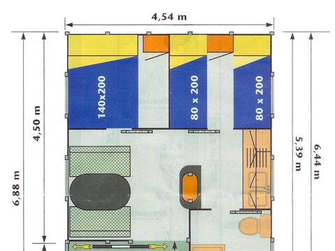 CHALET 5 personnes - HLL CLUB //MOREA - 2 chambres