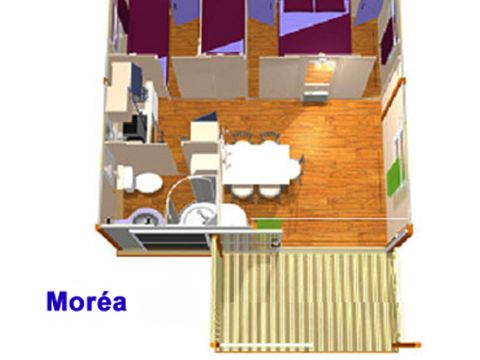 CHALET 5 personnes - HLL CLUB //MOREA - 2 chambres