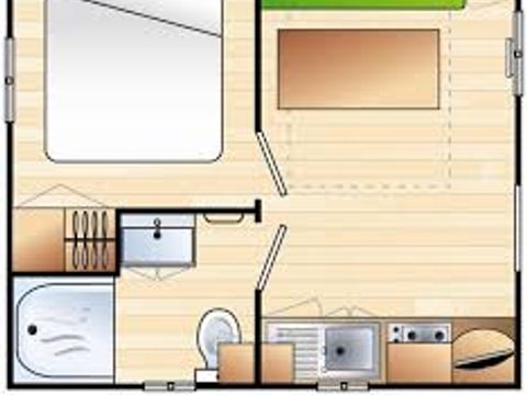 MOBILHOME 2 personnes - SUPER ASTRIA - 1 chambre