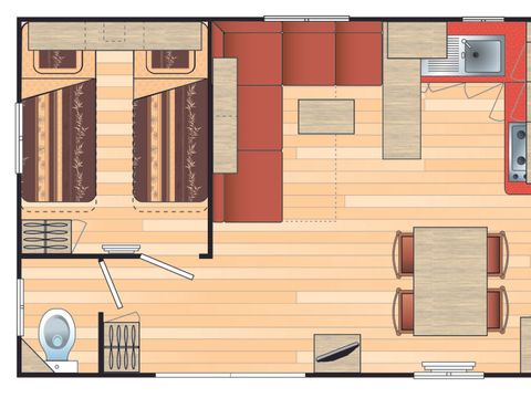 MOBILHOME 4 personnes - SUPER TITANIA 32m²