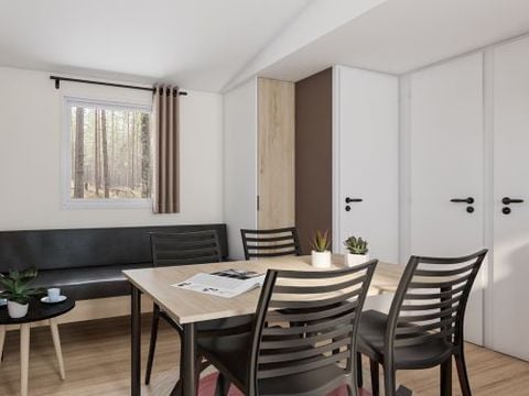 Mobilhome 6 personnes - Premium - 33 m² (3 chambres) + Terrasse couverte