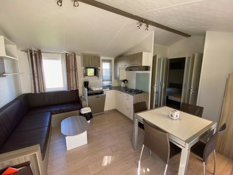 Mobilhome 7 personnes - Premium - 36m² (3 ch. 6p) 2 sdb + Terrasse couverte