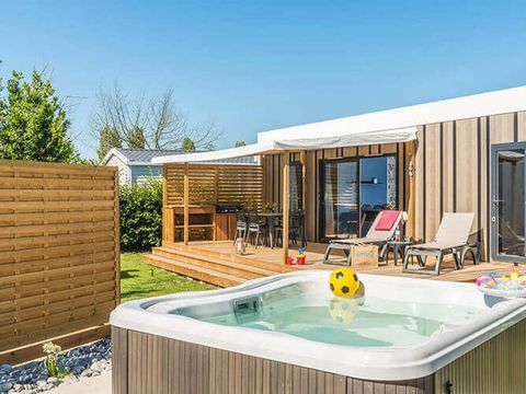 MOBILHOME 4 personnes - PRESTIGE SPA - lits faits à l'arrivée