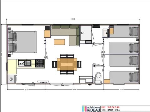 MOBILHOME 7 personnes - Pinède Dimanche/Dimanche
