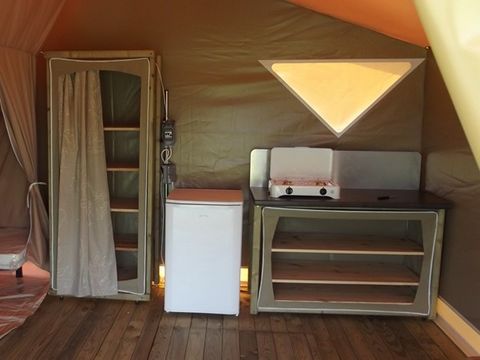 Tente en toile et en bois 4 personnes - Canada 2 chambres 4 personnes