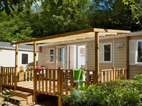 Mobilhome 7 personnes - Mobil Home 3 ch 6/7 pers Terrasse semi-couverte TV sans Clim
