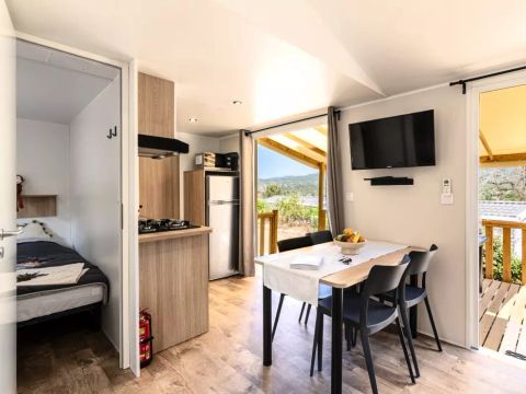 MOBILHOME 4 personnes - Confort 3 Pièces 4 Personnes Climatisé + TV