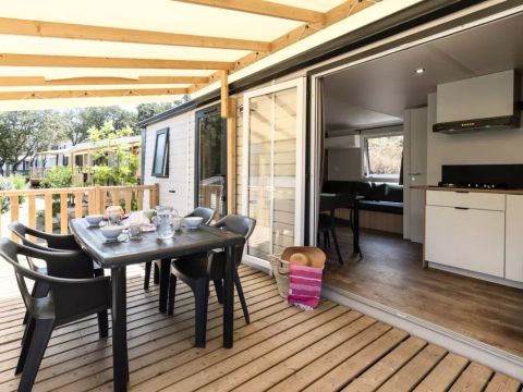 MOBILHOME 4 personnes - Confort 3 Pièces 4 Personnes Climatisé + TV