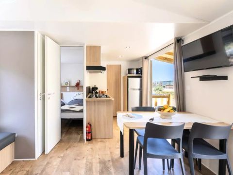 MOBILHOME 4 personnes - Confort 3 Pièces 4 Personnes Climatisé + TV
