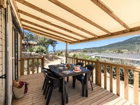 MOBILHOME 4 personnes - Vue Mer Confort 3 Pièces 4 Personnes Climatisé + TV