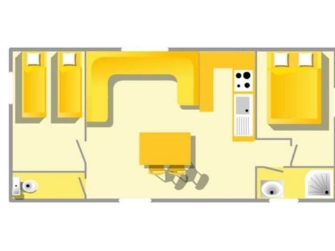 Mobilhome 6 personnes - Evasion - 2 chambres - 32m²