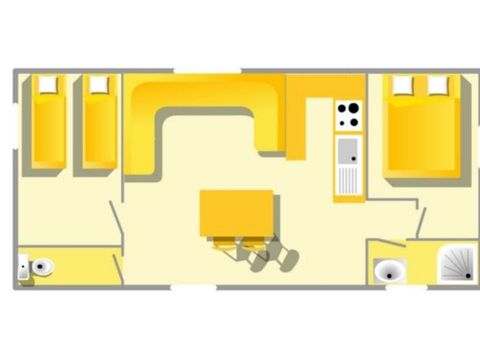 MOBILHOME 6 personnes - Evasion 2 chambres 32m²