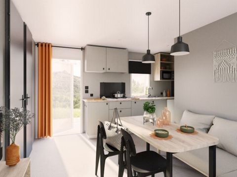 Mobilhome 7 personnes - Evasion+ - 2 chambres - 28m²