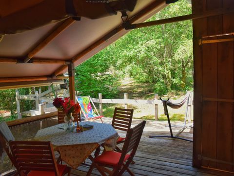 TENTE TOILE ET BOIS 4 personnes - Safari