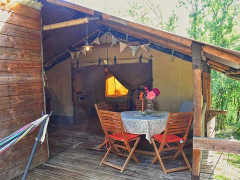 TENTE TOILE ET BOIS 4 personnes - Safari