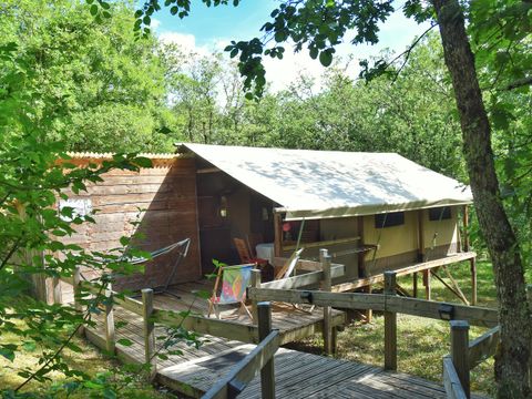 TENTE TOILE ET BOIS 4 personnes - Safari