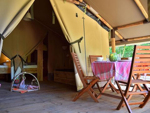 TENTE TOILE ET BOIS 4 personnes - Safari