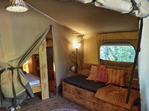 TENTE TOILE ET BOIS 4 personnes - Safari