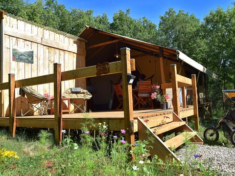 TENTE TOILE ET BOIS 4 personnes - Safari