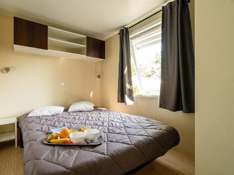 MOBILHOME 4 personnes - Mobil home Cottage intégré 27.5m² (2 chambres) (+ de 13 ans) + terrasse intégrée+ TV 4 pers