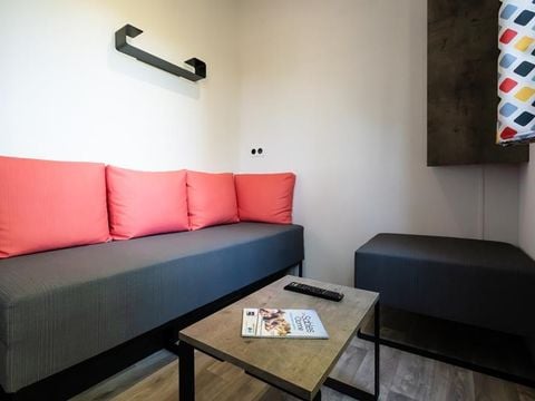 MOBILHOME 5 personnes - Mobil-home Evasion 28.5m² (2 chambres) (- de 9 ans) + TV + Terrasse 4/5 pers