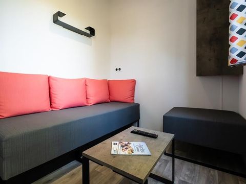 MOBILHOME 5 personnes - Mobil-home Evasion 28.5m² (2 chambres) (- de 9 ans) + TV + Terrasse 4/5 pers