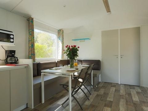 MOBILHOME 8 personnes - Mobil-home Sable 40m² (4 chambres) + TV + Terrasse couverte (+ de 8 ans) 8 pers