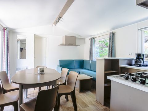 MOBILHOME 8 personnes - Mobil-home Sable 40m² (4 chambres) + TV + Terrasse couverte (+ de 8 ans) 8 pers