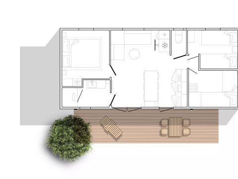 Mobilhome 6 personnes - Cosy - 4 Pièces